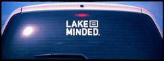 White Vinyl Lake Minded Car Window Decal